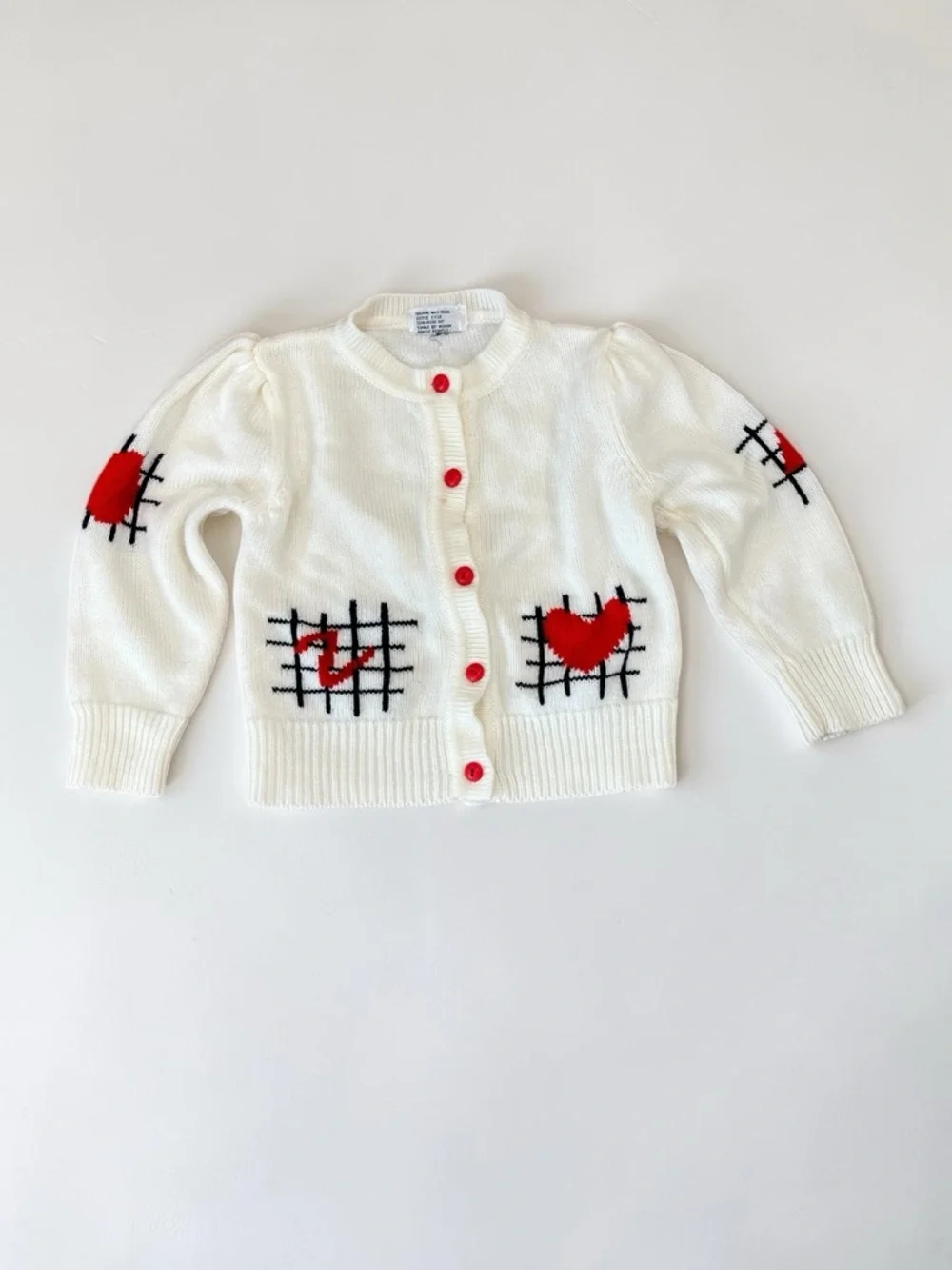 Kids vintage IZOD Lacoste cardigan tic tac toe 3T